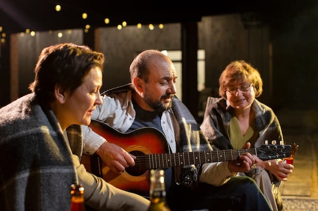 A candid photo of the rock star hugging a smiling family member backstage after a concert. The lighting is warm and intimate, highlighting the restored connection.